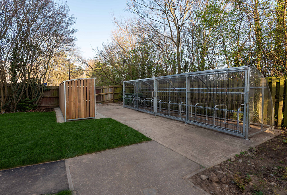  Cycle Shelters with Cycle Racks