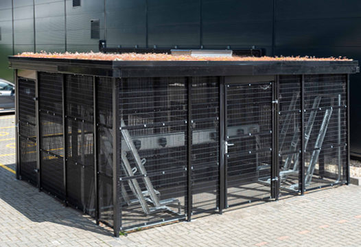 Green Roof Cycle Storage Units 