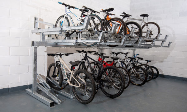 Two Tier Gas Assisted Lift & Lower Bike Racks