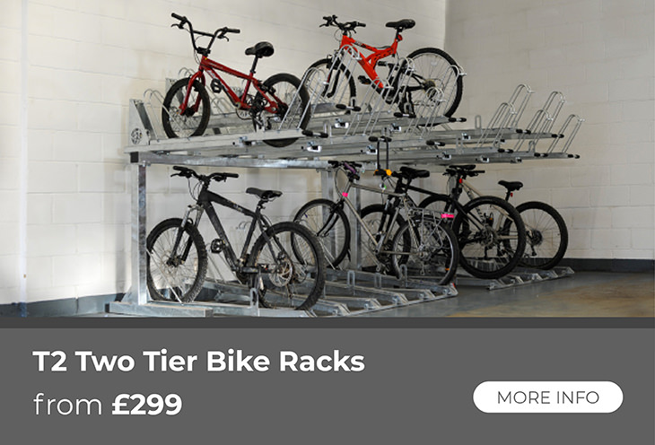 Two tier bike rack