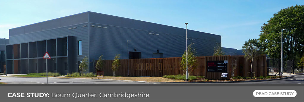 New Build Business Park with Bin Screening System