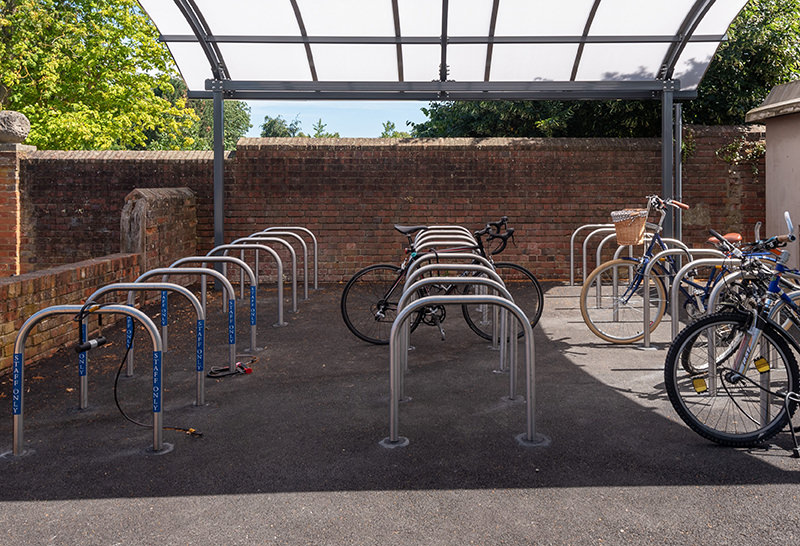 Bike parking Sheffield hoops: Local councils will often have their own specific guidelines and bike parking standards